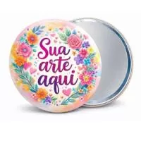 Botton espelho Personalizado