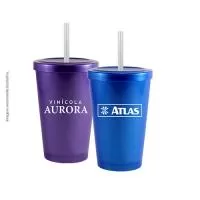 Copo com Canudo Personalizado
