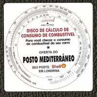 Disco de cálculo de consumo de combustível Personalizado