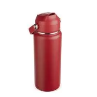 Garrafa térmica Personalizada | Garrafa Térmica De Parede Dupla Com Parte Externa Em Inox 201 Com Pintura Eletrostática E Camada Interna Em Inox 304. Possui Capacidade De Até 600ml, Tampa Rosqueável Em Plástico Polipropileno (pp), Bico Retrátil Em Silicone Com Protetor Em Plástico E Alça Em Borracha Termoplástica (trp). Acompanha Canudo Plástico Para Encaixe Interno.  Altura: 23,6 Cm Largura: 8,1 Cm Medidas Aproximadas Para Gravação: (cxl): 15 Cm X 7 Cm