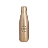 Garrafa térmica Personalizada | A Garrafa Térmica Em Aço Inox é Prática E Elegante, Ideal Para Manter Suas Bebidas Na Temperatura Desejada Por Mais Tempo. Produzida Em Aço Inox De Parede Dupla Isolada A Vácuo, Possui Acabamento Metalizado E Tampa Também Em Inox, Garantindo Resistência E Sofisticação. Com Capacidade De Até 510 Ml, é Fornecida Em Caixa Presente De Papel Kraft Reciclado, Tornando-se Uma Excelente Opção De Brinde Corporativo Sustentável. Conta Com Certificação Eu Food Grade, Assegurando Qualidade E Segurança Alimentar.  Dimensões:  Garrafa: ø70 X 255 Mm  Caixa: 72 X 72 X 275 Mm  Personalização: Gravação A Laser Circular (217 X 96 Mm).