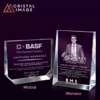 Placa comemorativa de cristal ou vidro Personalizada