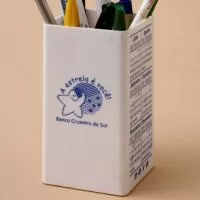 Porta lápis e caneta Personalizada