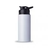 Squeeze Personalizado | Squeeze Alumínio De 600ml Com Pintura Brilhante. Squeeze Com Tampa Plástica Rosqueável, Alça E Tampa Protetora Para O Bocal.