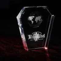 Troféu de cristal ou vidro Personalizado